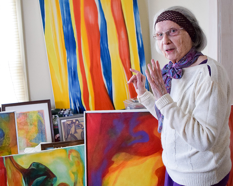 91-year-old painter preparing to stage one-woman show