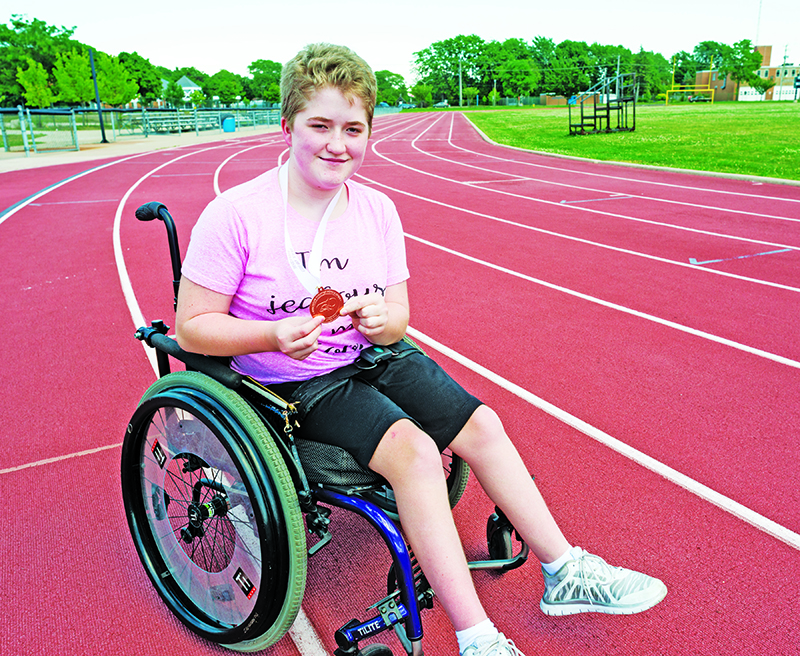 Athlete’s track dreams sidelined by broken wheelchair