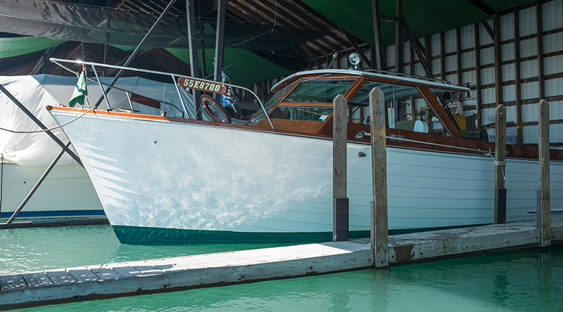 Free marina show features vintage boats from a bygone era
