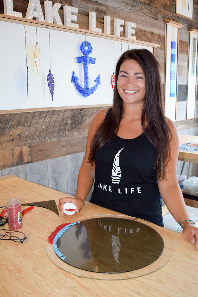 Woman sees window of opportunity, opens glass fusing studio
