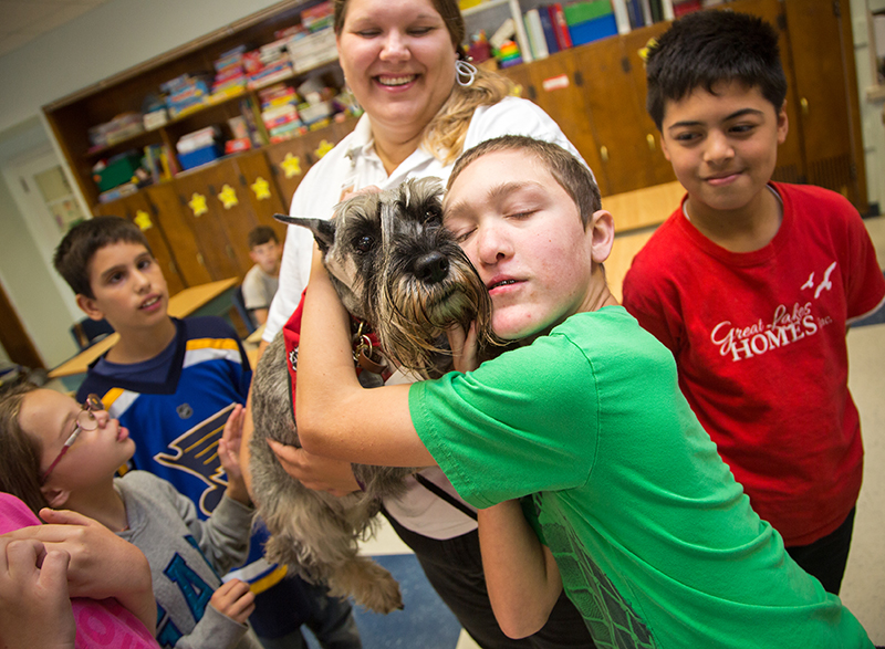 Therapy dogs share magic touch at senior homes, schools
