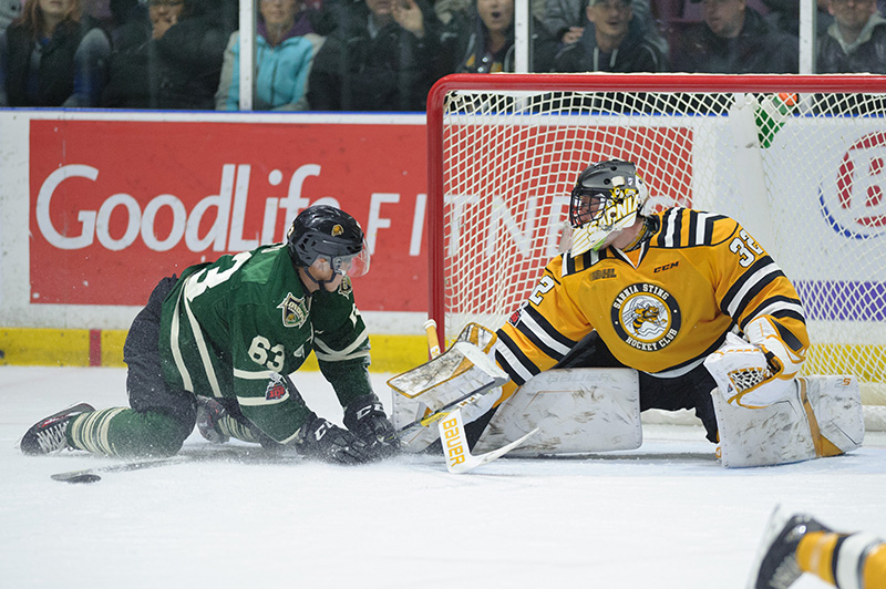 Sting down Knights, remain atop the junior hockey standings