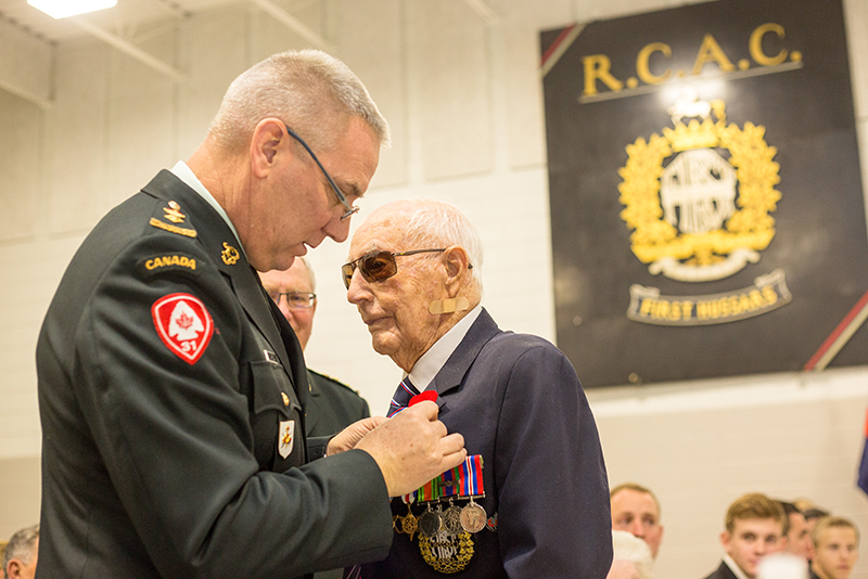 First Hussars veteran, 99, receives France’s highest honour