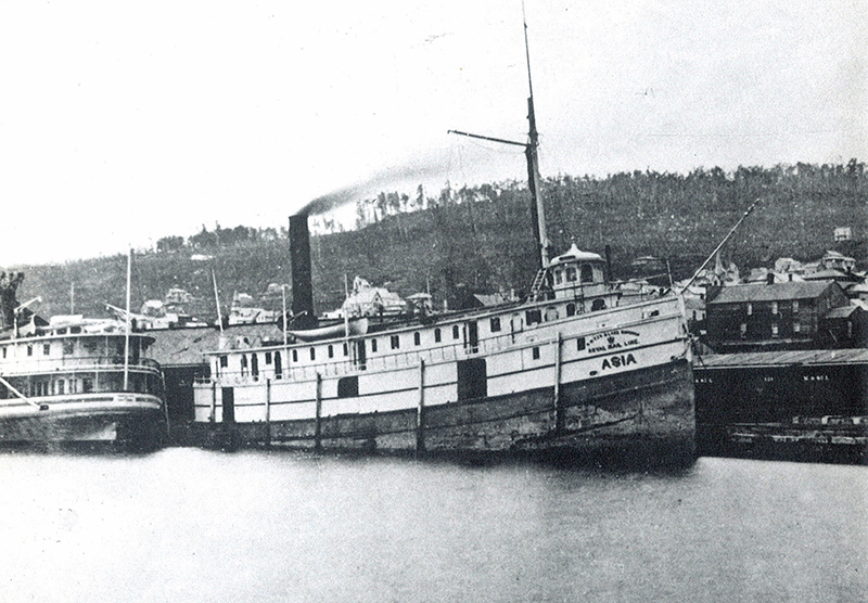 Passengers and crew of the S.S. Asia suffered a terrible fate