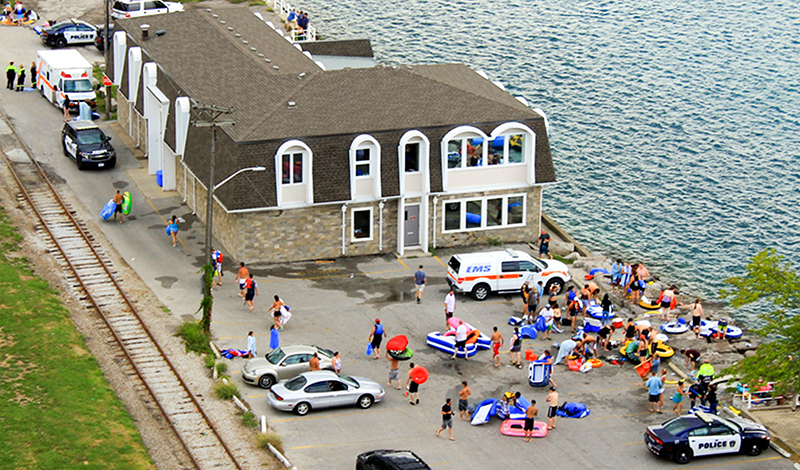 Boozy river party has first responders preparing for the worst