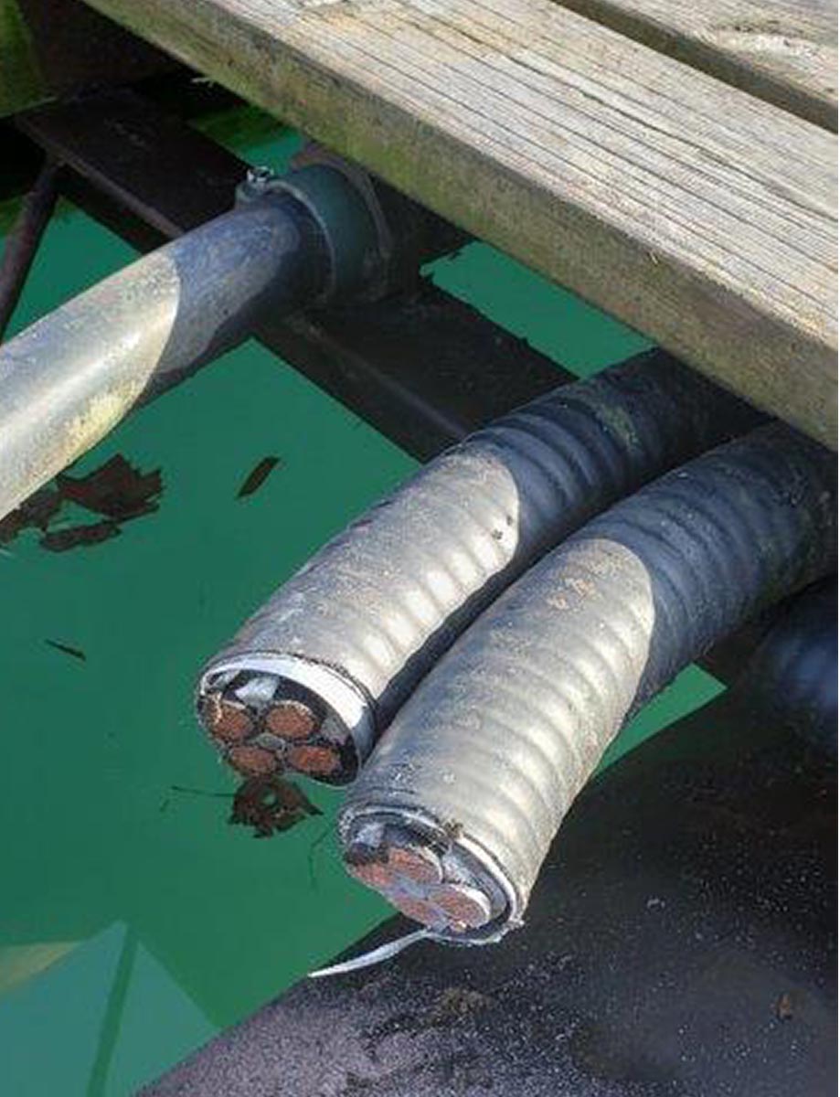 Sarnia Bay Marina damaged by copper thieves