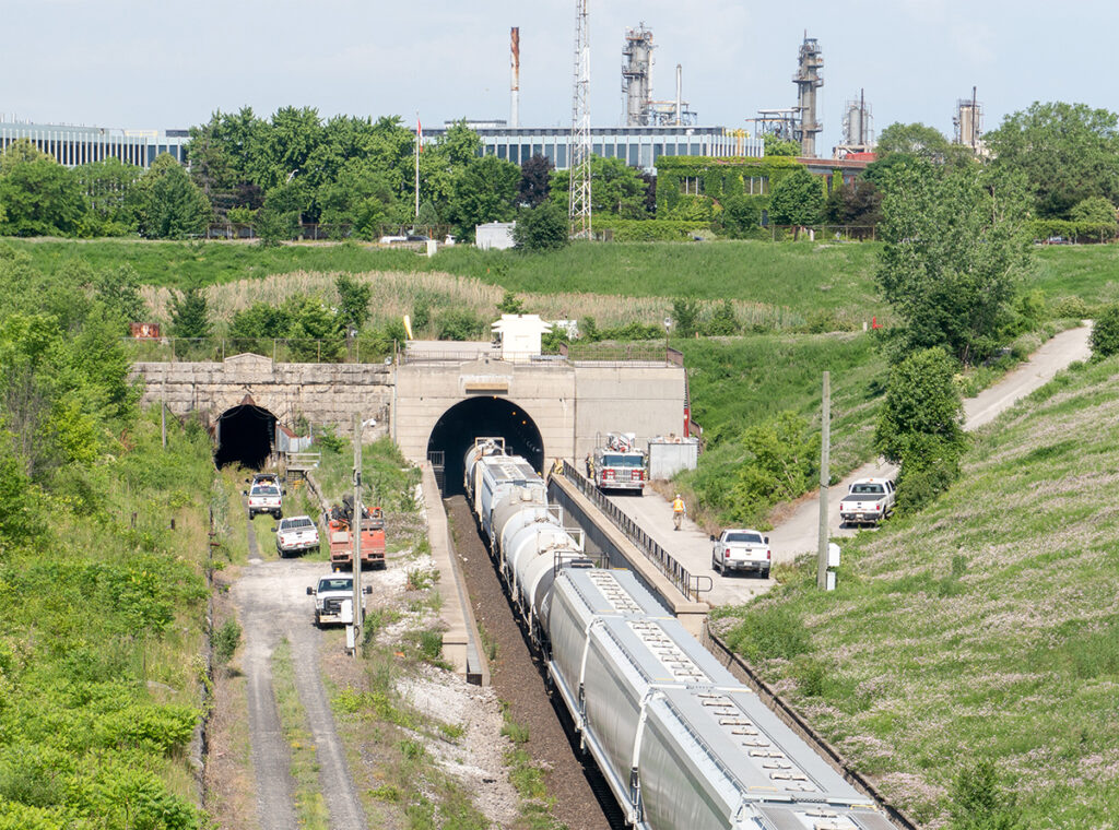 UPDATED: Train derailment in river tunnel