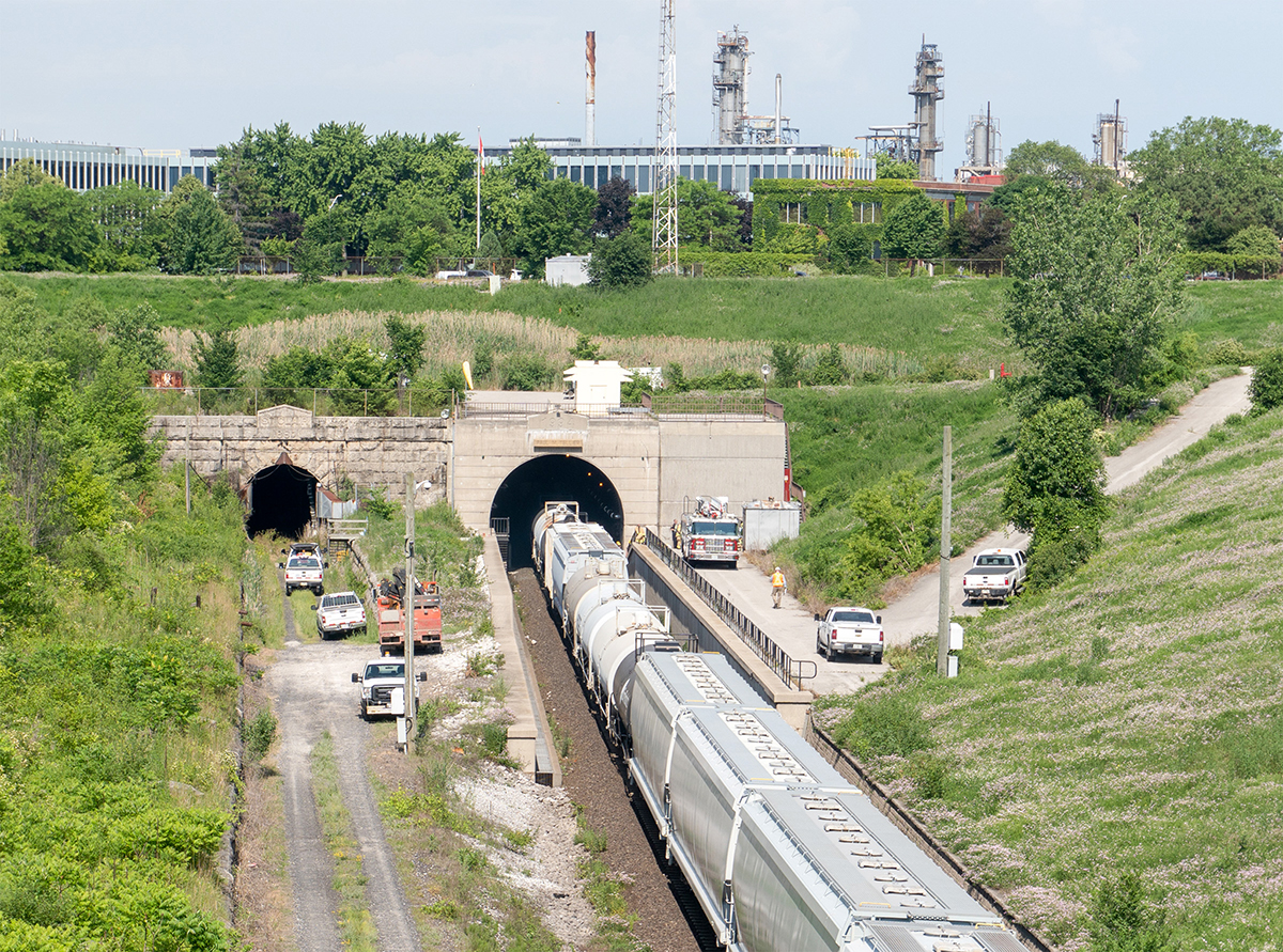 UPDATED: Train derailment in river tunnel