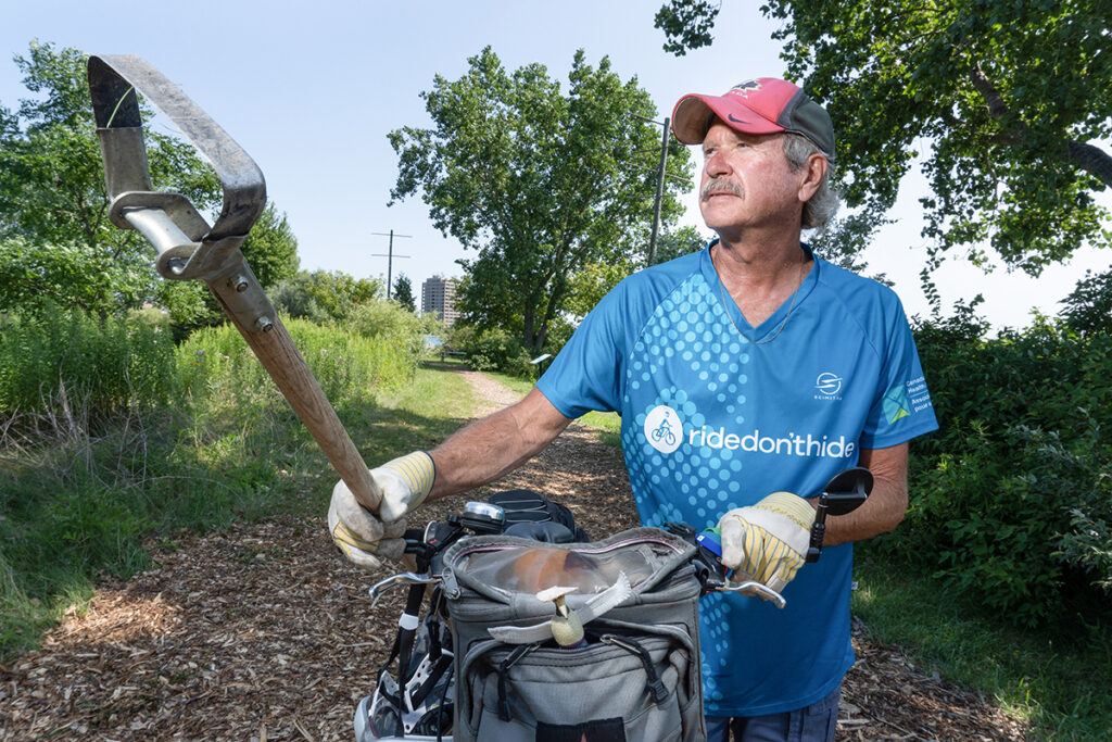 City man winning solo battle against invasive phragmites
