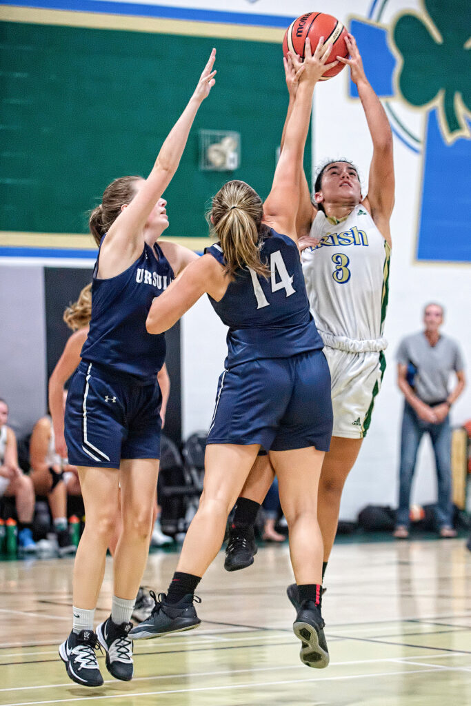 Basketball action