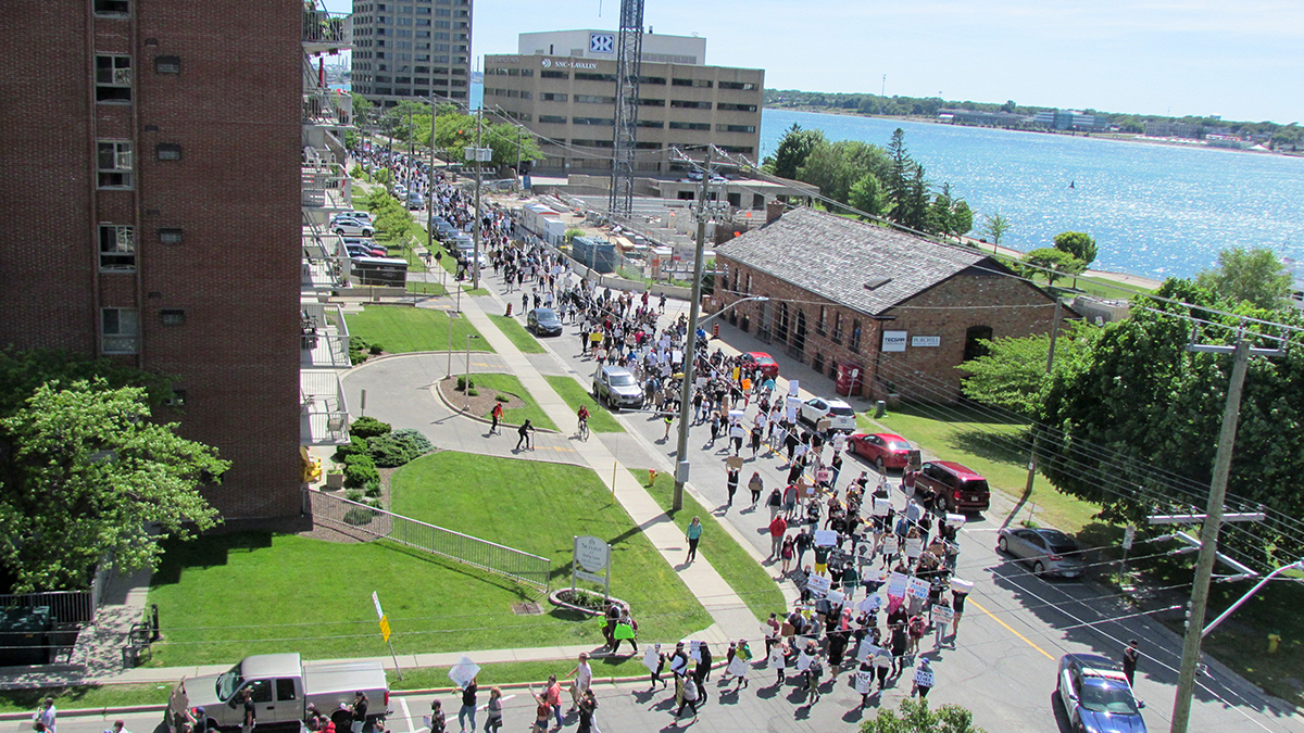 UPDATED: Large Black Lives Matter rally in Sarnia