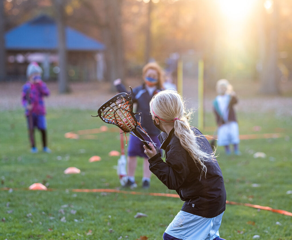 Innovative lacrosse coaches devise a safe field game