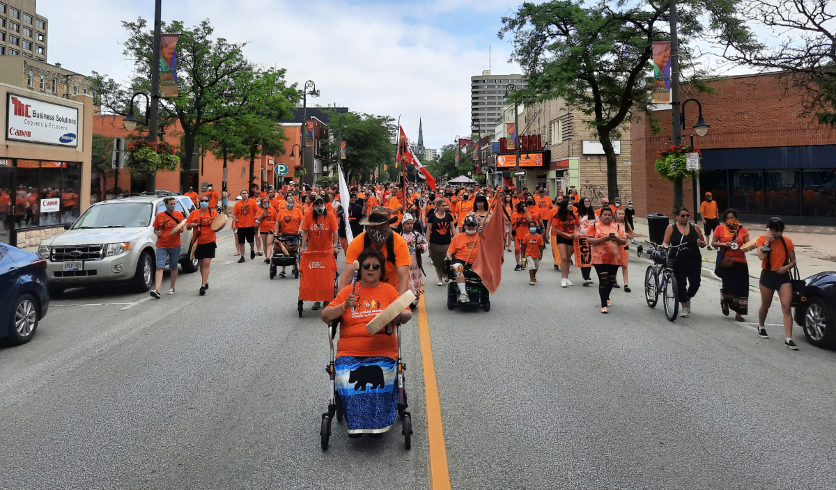 Large crowd joins ‘March for our Lost Children’ in Sarnia