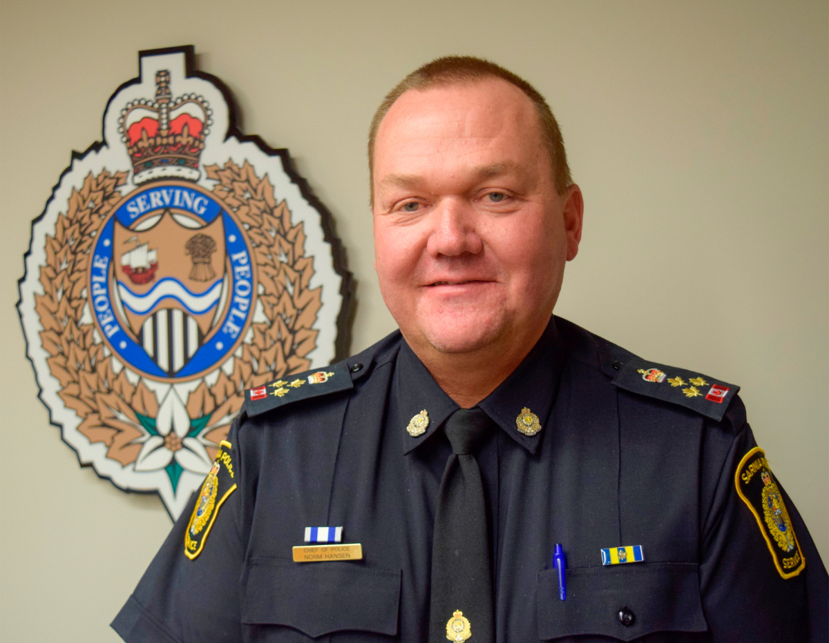 Sarnia Police Chief Norm Hansen retiring this year