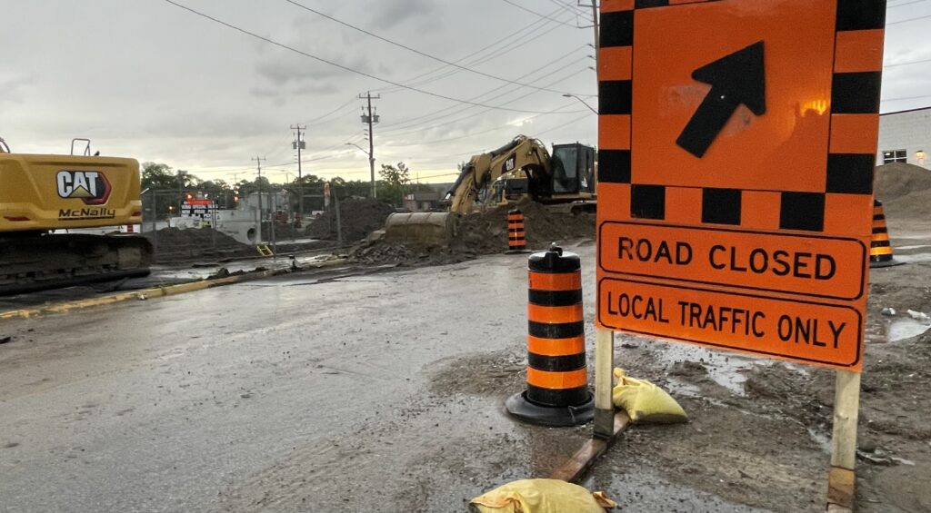 Construction blues in Point Edward: Major roadwork hits glitches