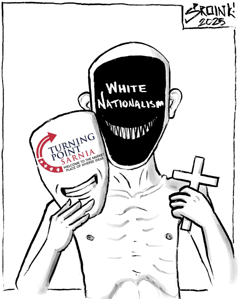 “Scratch a Charlie Kirk fan, and a Racist Bleeds” by SPROINK!