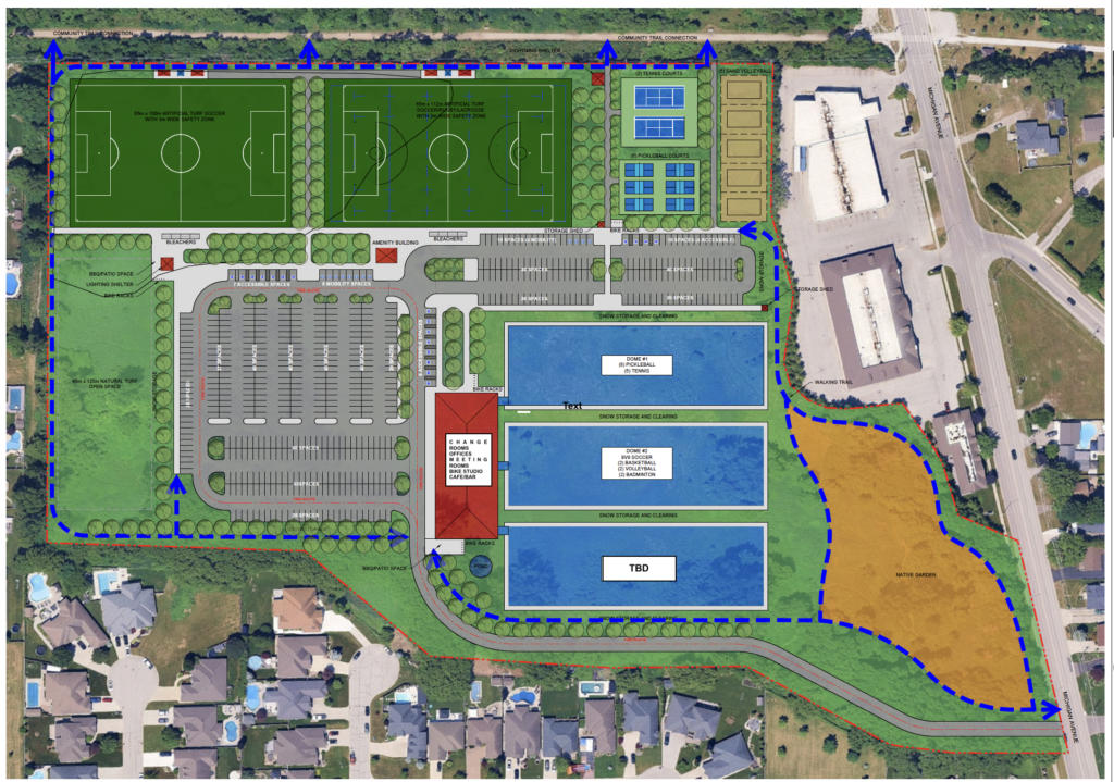 From soccer to cycling, the indoor rec centre vision lives on