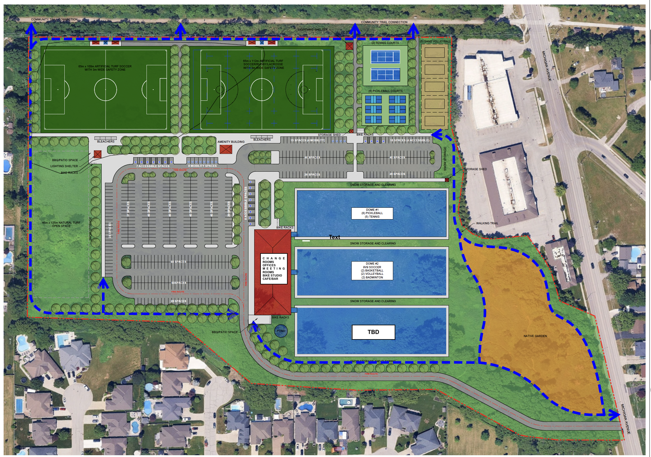 From soccer to cycling, the indoor rec centre vision lives on
