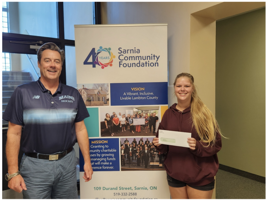 First recipient of the All-Round Student Bursary named