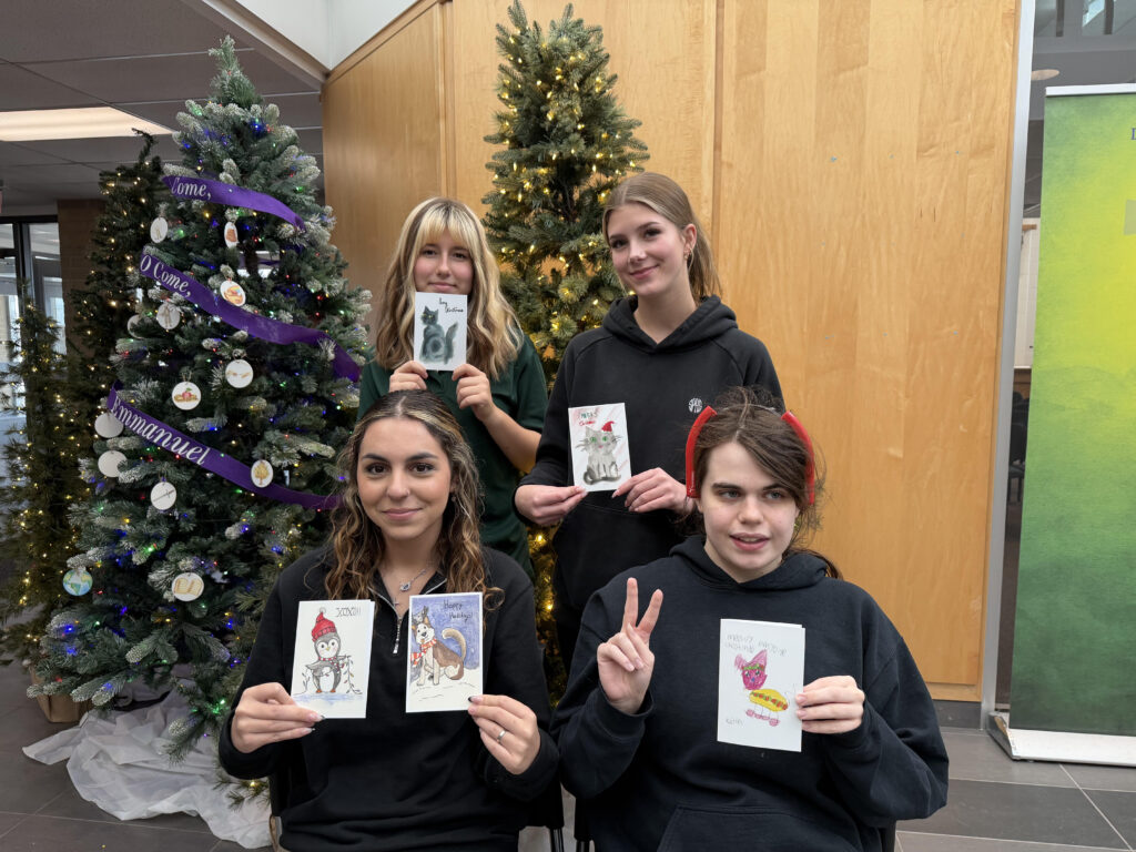 St. Patrick’s student Leila Barlow launches card fundraiser for rescued Siamese cats