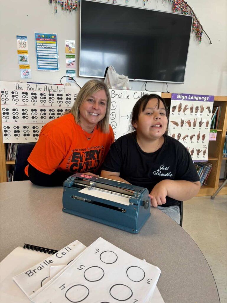 Grade 5 student leads popular Braille Club at A.A. Wright Public School