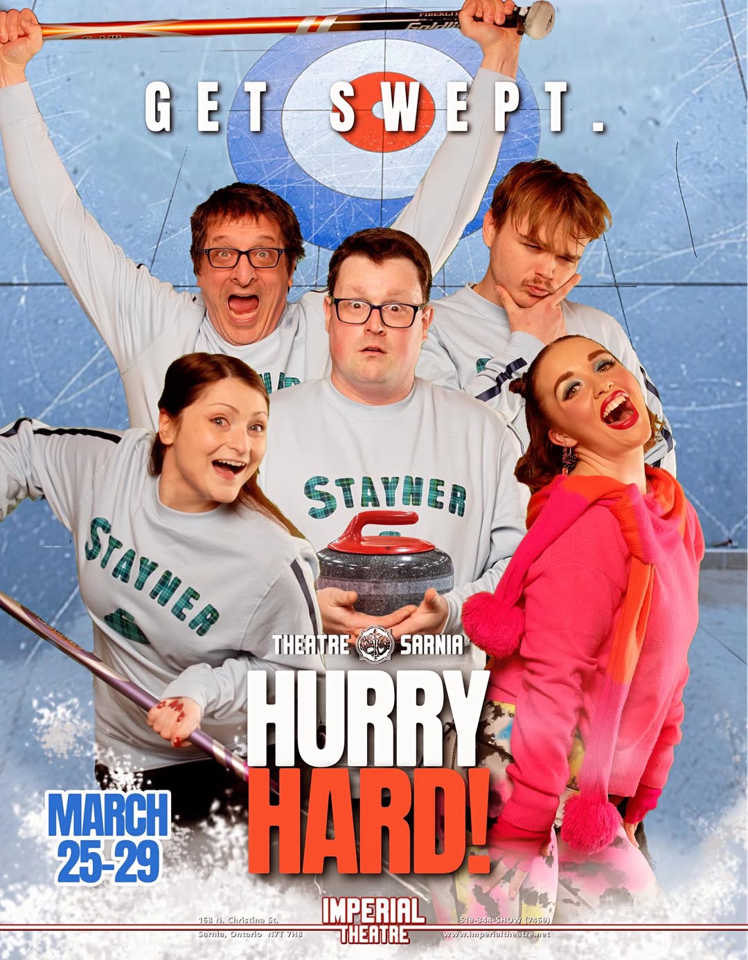 Theatre Sarnia comedy Hurry Hard slides onto Imperial Theatre stage