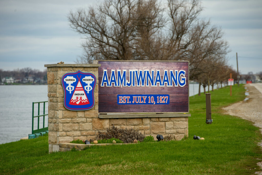 Blue Water was moved. Aamjiwnaang was not