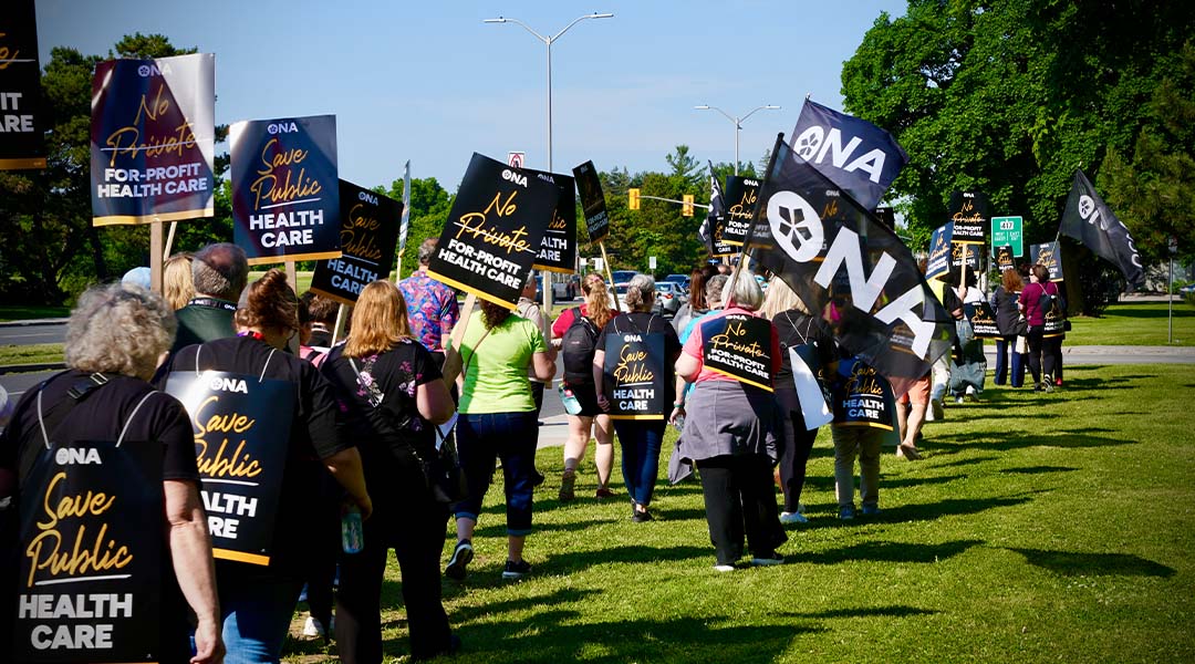 Ontario Nurses’ Association demands accountability for job cuts, privatization and chronic underfunding