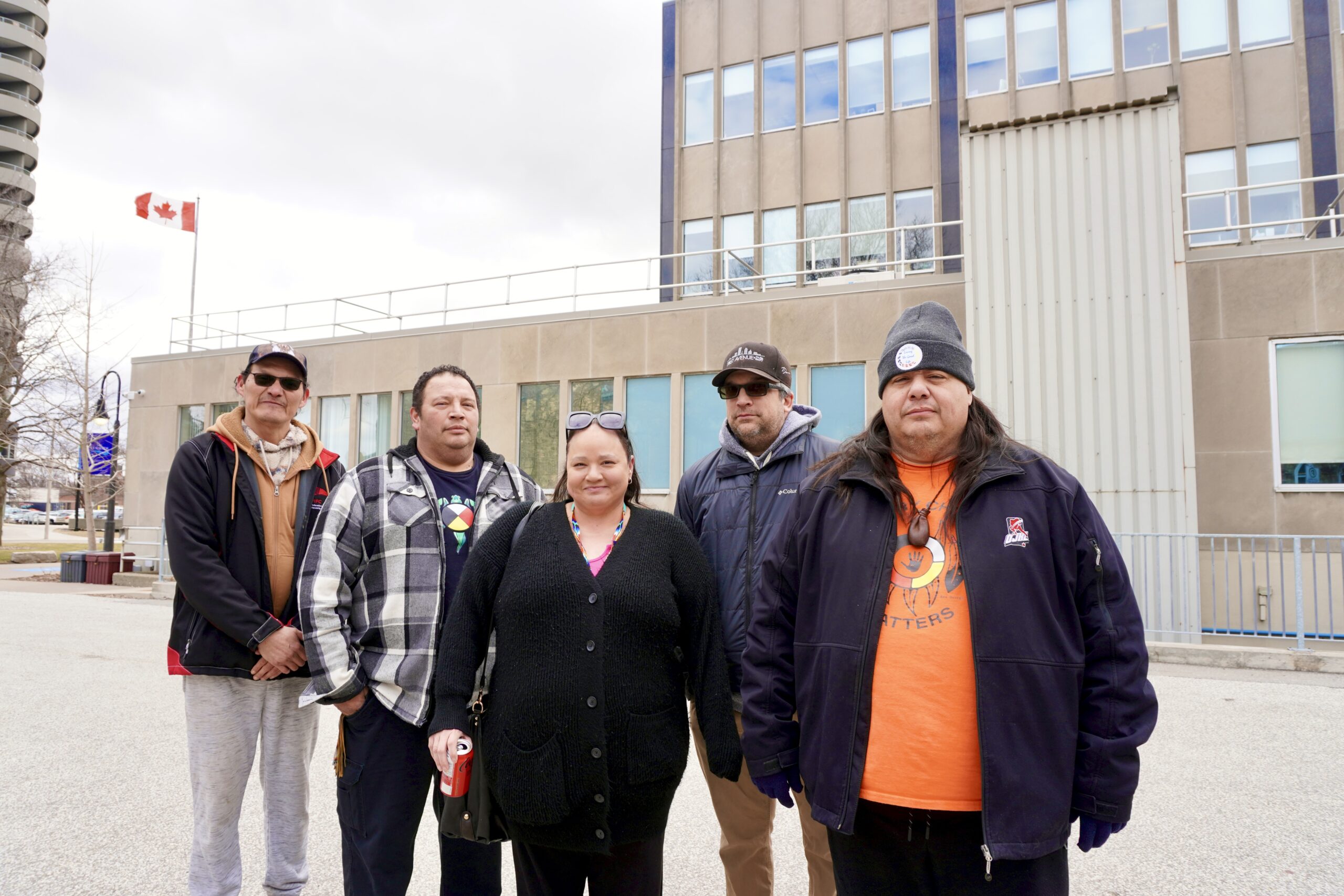 Aamjiwnaang members speak out at City Hall following emergency council meeting