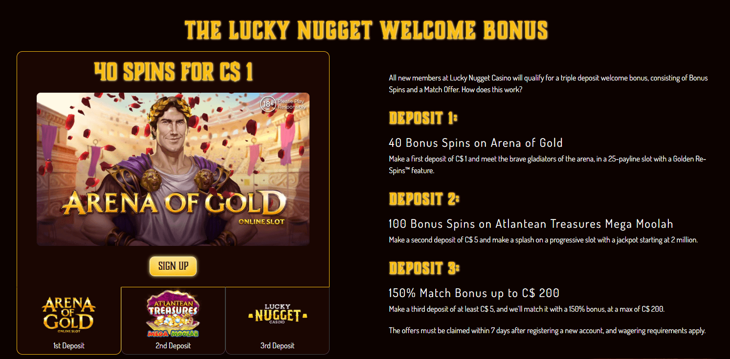 lucky nugget best new online casino canada