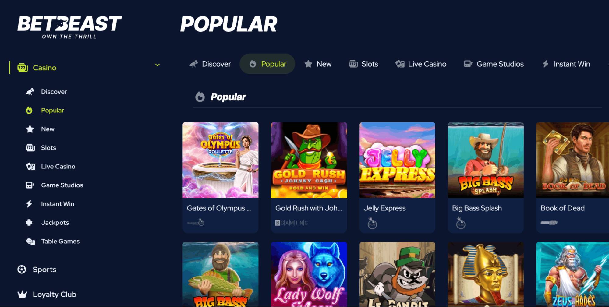 betbeast brand new casinos online
