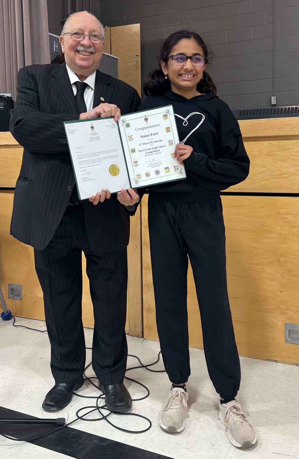 Rosedale Public School student captures second place in global coding competition