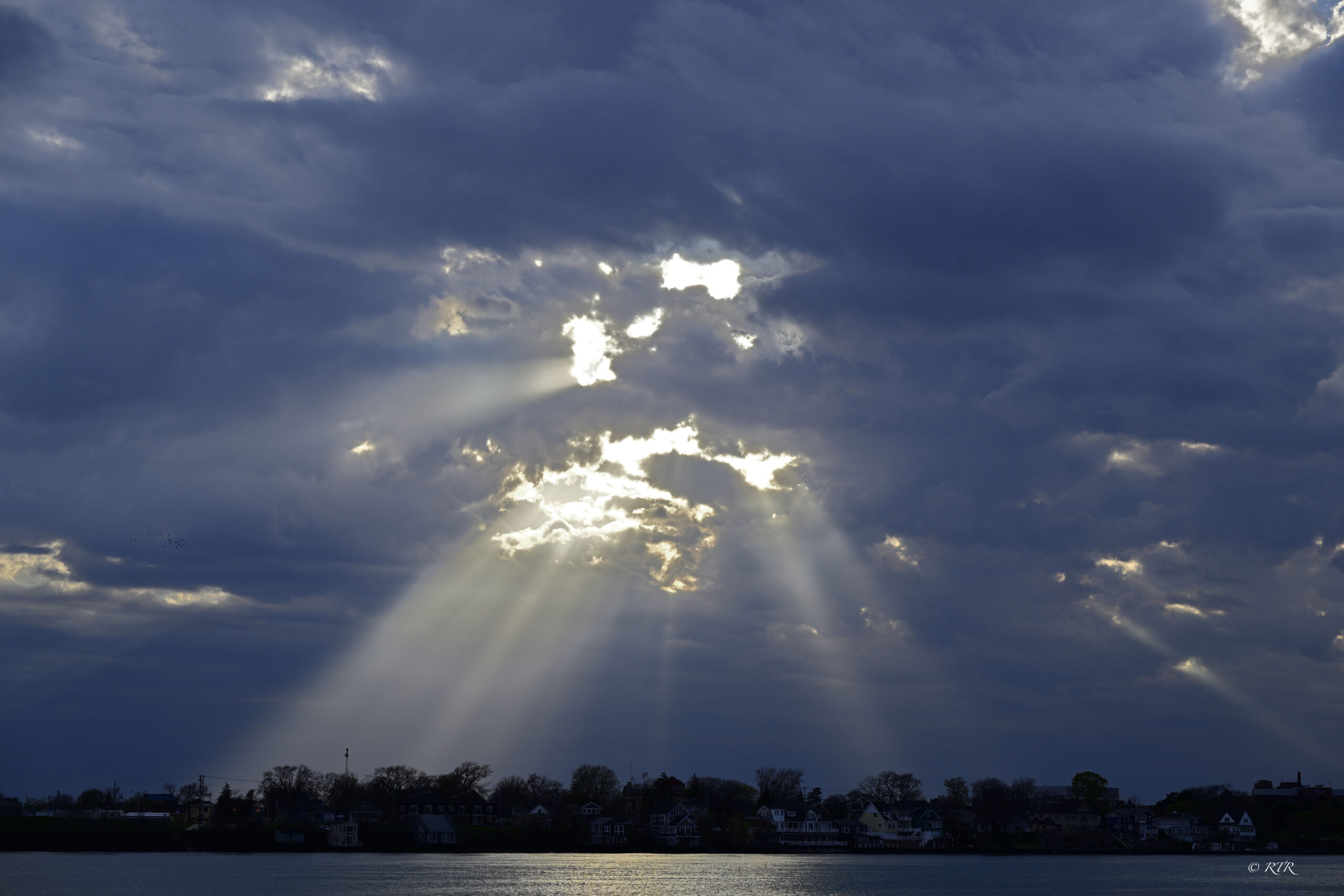 Sun rays over Port Huron
