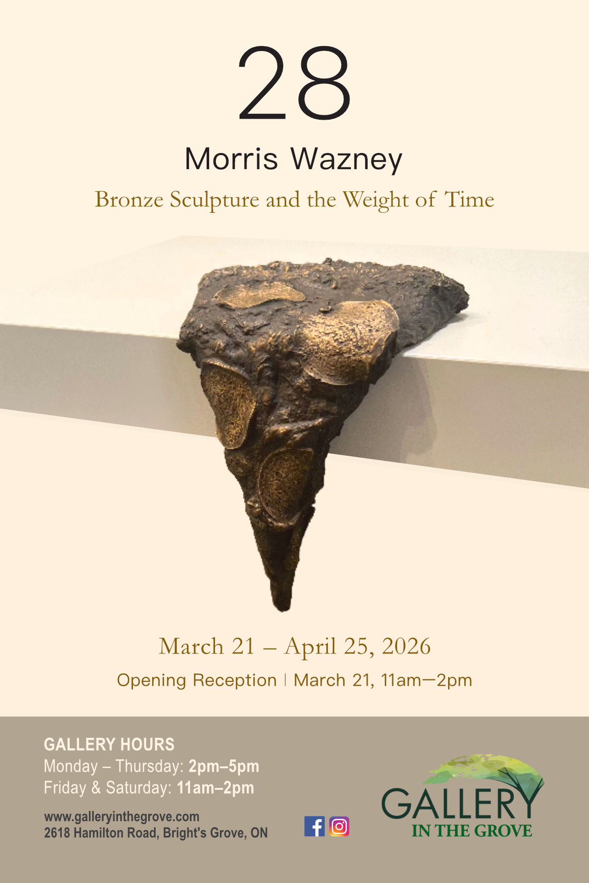 Morris Wazney brings the art of bronze to Gallery in the Grove