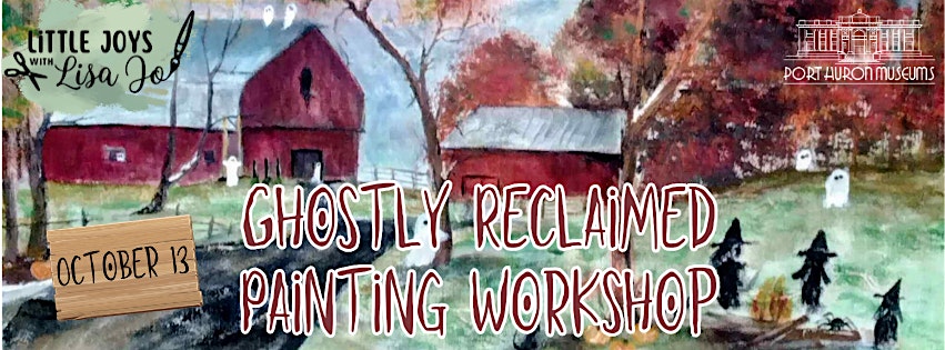 Ghostly reclaimed painting workshop poster