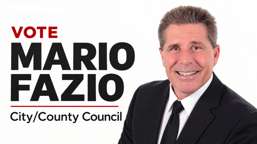 Vote for Mario Fazio for City/County Council