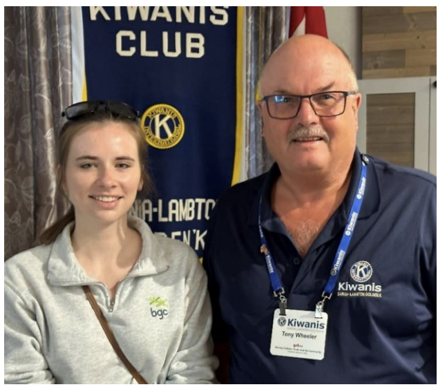 Kiwanis Golden K and Kiwanis Foundation of Canada bring $4,500 to BGC Sarnia-Lambton’s summer camp